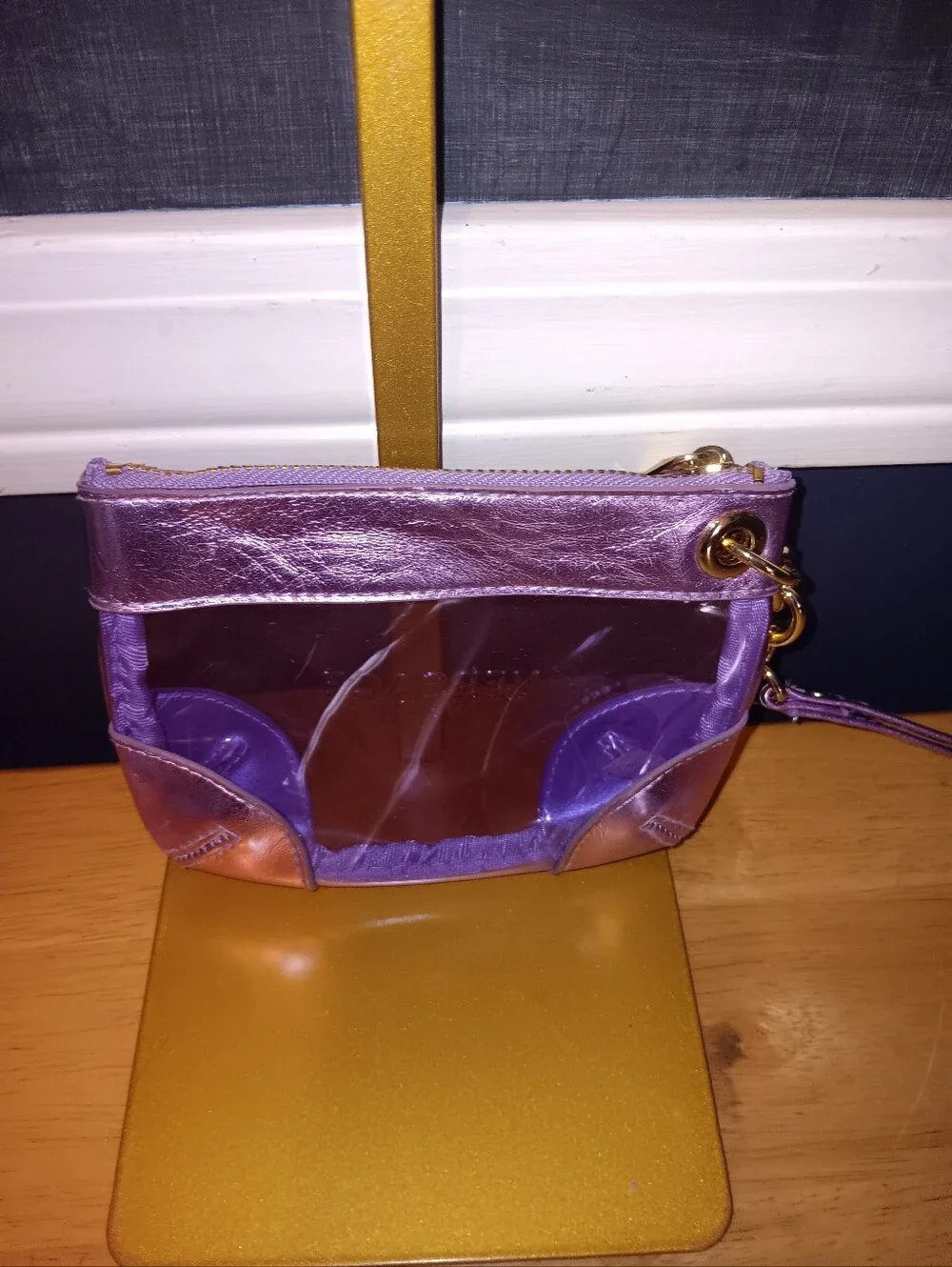 Versace Parfums Mini Purple See Through Wristlet